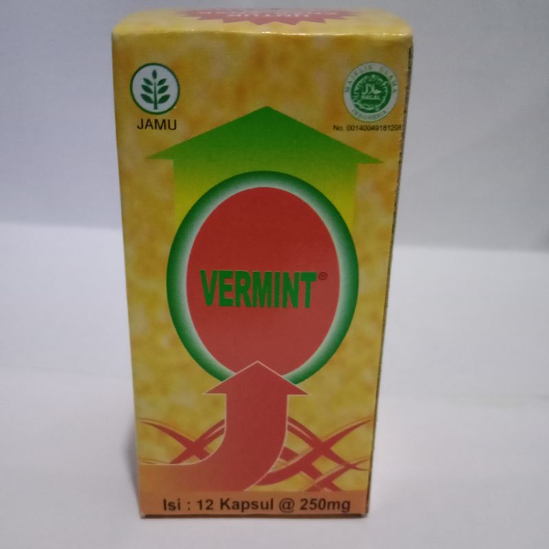 Jual Vermint Isi 12 Kapsul Ekstrak Cacing Tanah Obat Tifus Tipes Typus