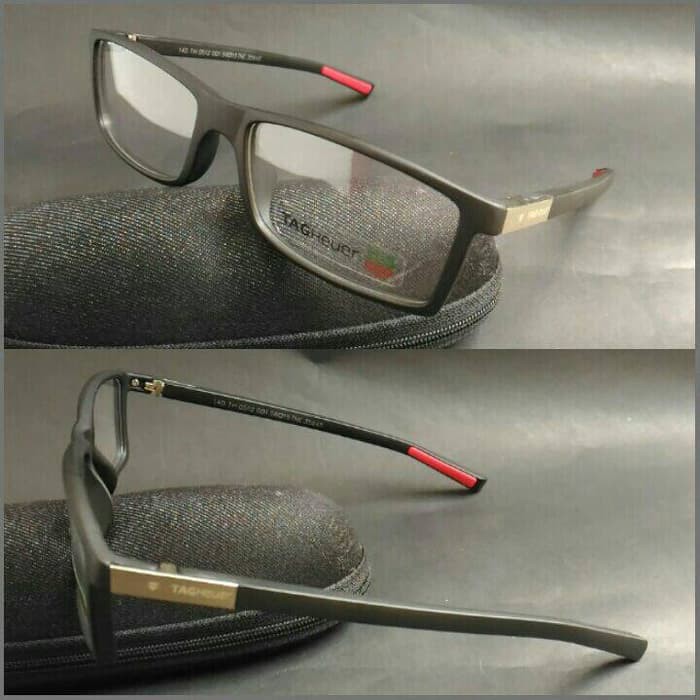 Jual Kacamata Frame Tag Heuer Urban 7 Black Doff Shopee Indonesia