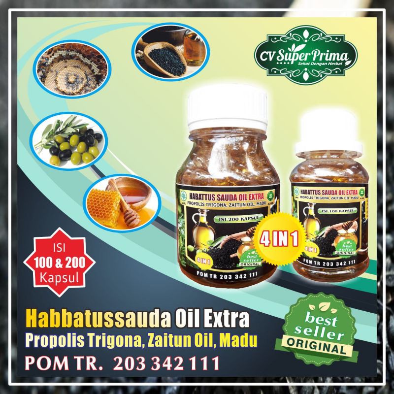 Jual Habbatussauda Oil Extra Propolis Trigona 100 Kapsul Shopee Indonesia