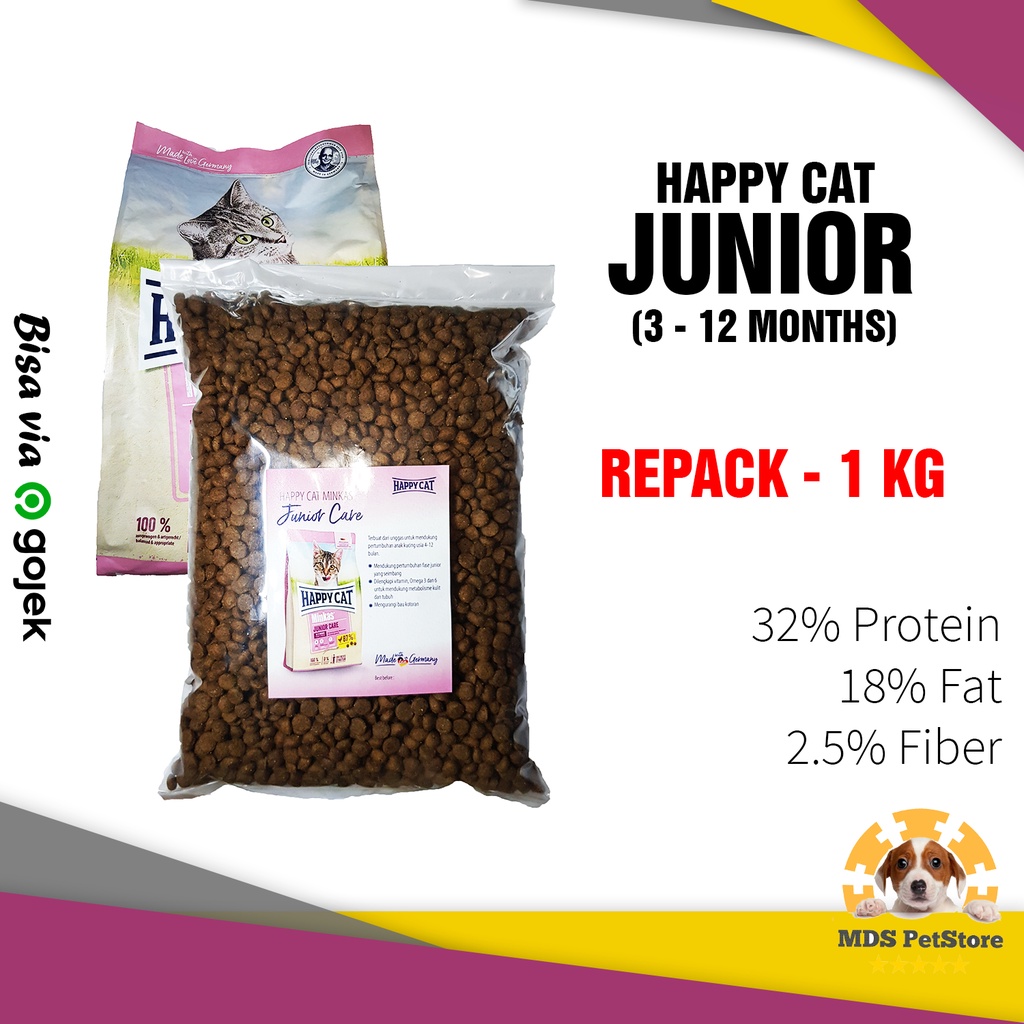 Jual Happy Cat Minkas Kitten Junior Care Kg Makanan Kucing Kg