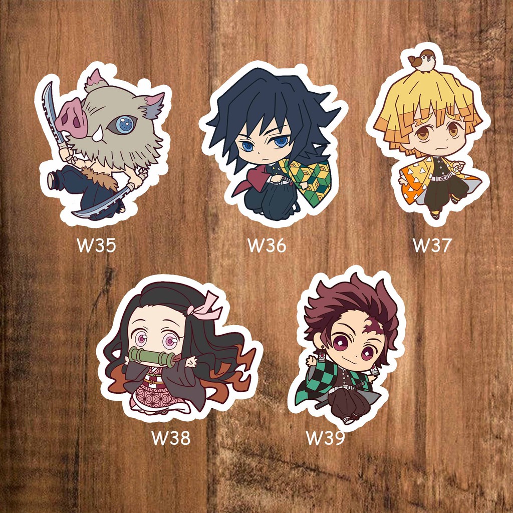 Jual Stiker Sticker Anime Lengkap Demon Slayer Kimetsu No Yaiba Seri 4