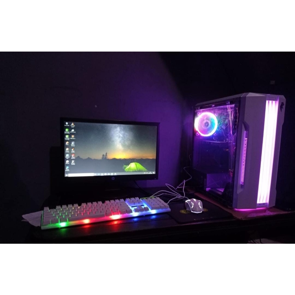 Jual PC GAMING EDITING A8 7650K RAM 8 GB HDD 500 GB VGA R7 2 GB MONITOR