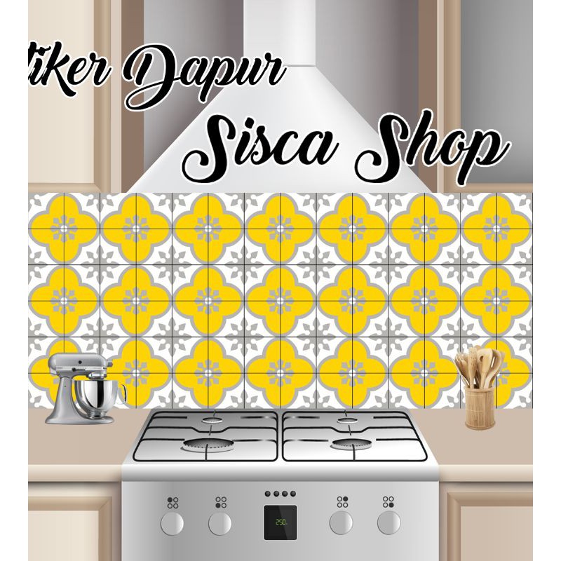 Jual Wallpaper Stiker Dinding Dapur Kamar Mandi Anti Air Tahan Minyak