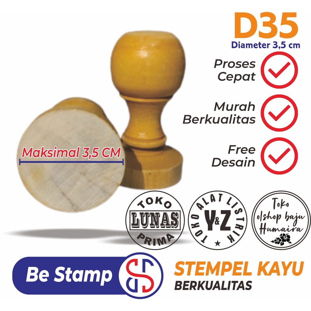 Jual Cetak Stempel Kayu Murah Berkualitas Shopee Indonesia