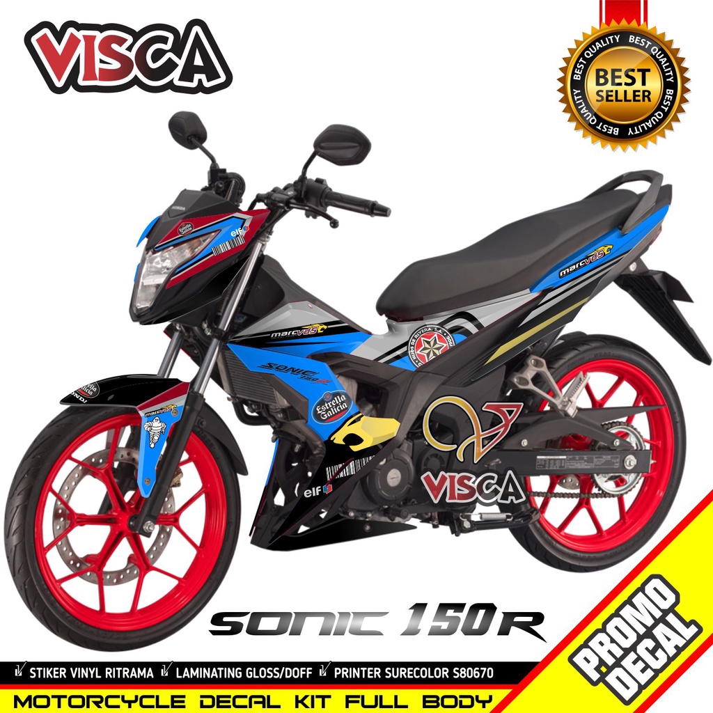 Jual Decal Sonic 150r Full Body Stiker Sonic 150r Full Body Striping