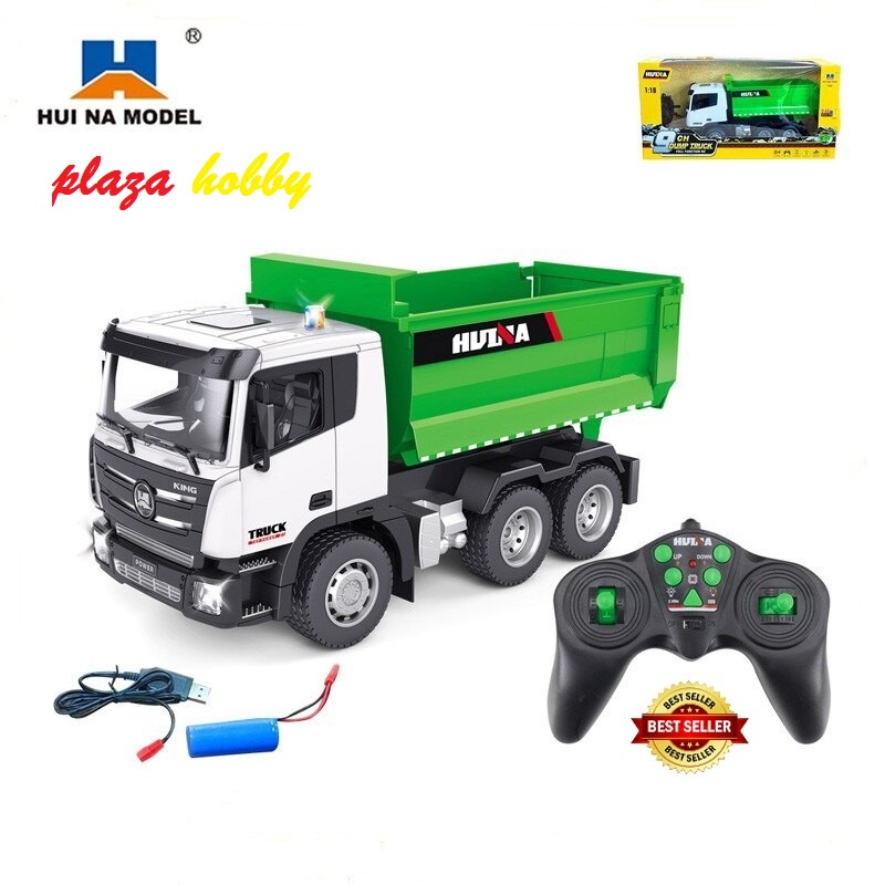 Jual Mainan Remote Control Dump Truck HUINA 1556 9ch 2 4ghz Truk Pasir