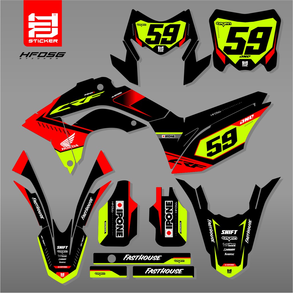 Jual Decal Crf L Custom Full Body Decal Supermoto Decal Honda