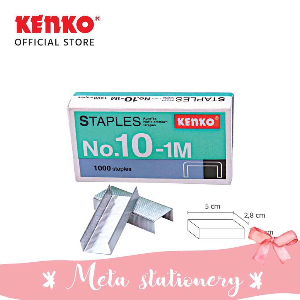 Jual Isi Staples Stapler Kenko No 10 1pc Shopee Indonesia