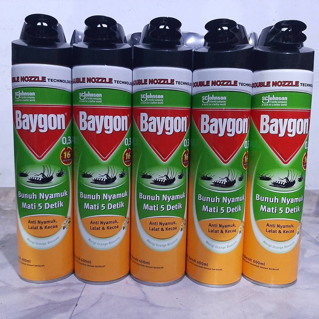 Jual Baygon Aerosol Ml Obat Nyamuk Spray Semprot Orange Blossom