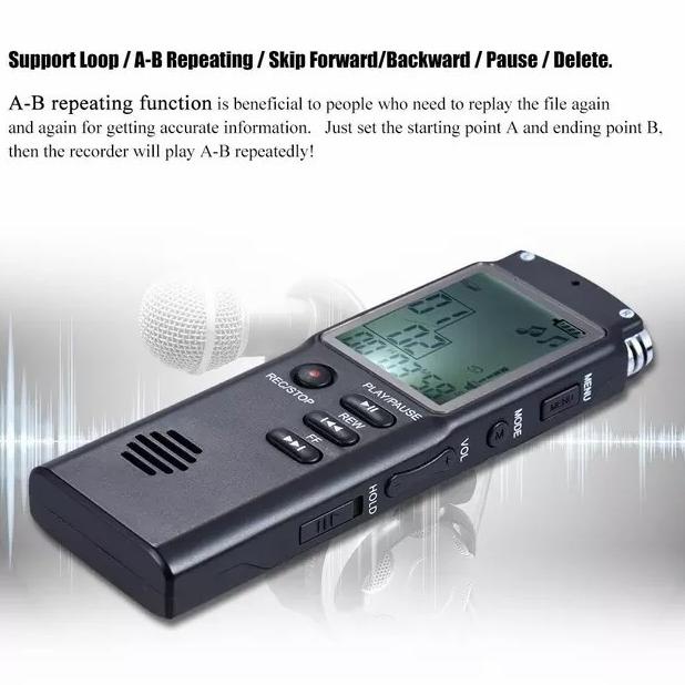 Jual Perekam Suara Digital Voice Recorder 8GB Alat Rekam Suara