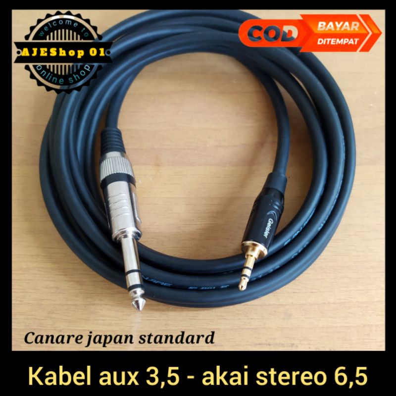 Jual Kabel Jack TRS Akai Stereo 6 5 To 3 5 Kabel Canare Japan Standard