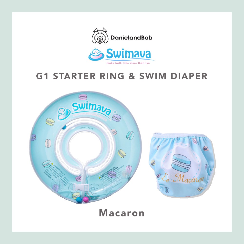 Jual Swimava G Deluxe Set With Matching Diaper Neck Ring Diaper