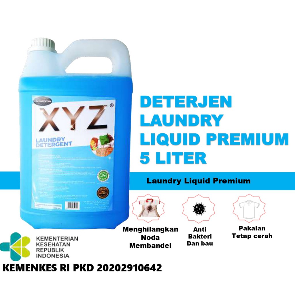 Jual Deterjen Laundry Liquid Premium XYZ 5 Liter Shopee Indonesia