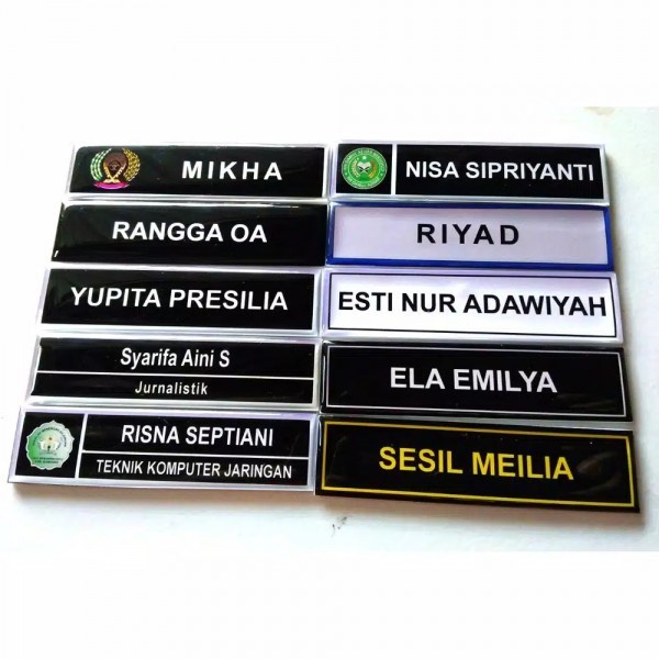 Jual Nama Dada Resin Name Tag Shopee Indonesia