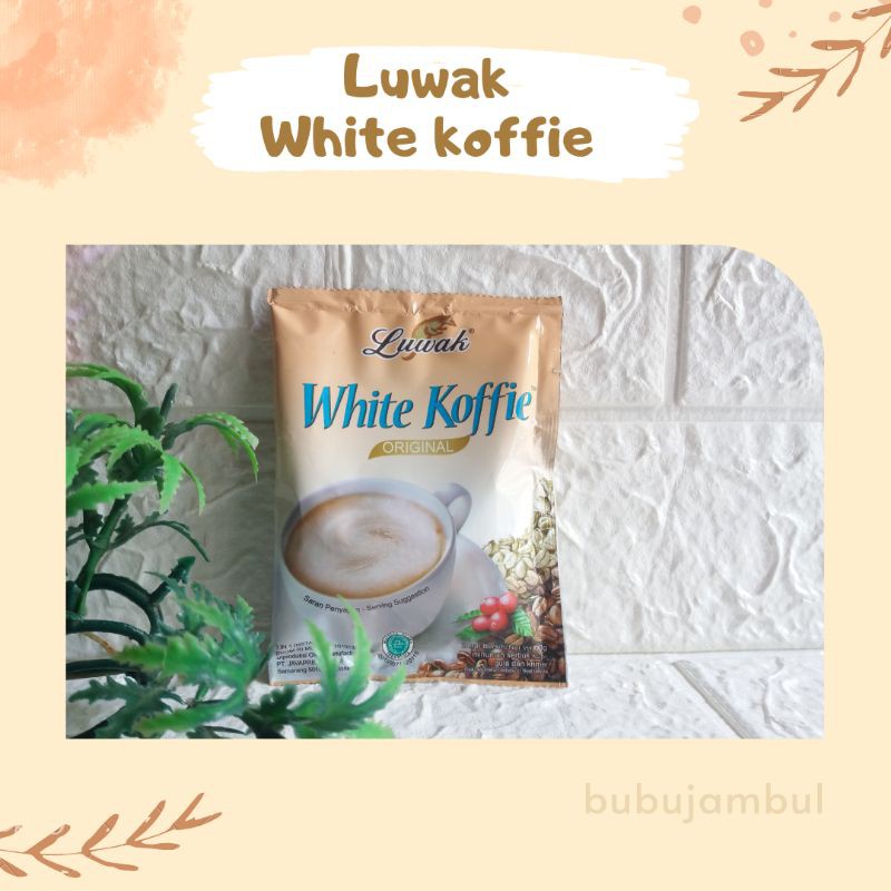 Jual Luwak White Koffie Minuman Serbuk Kopi Sachet 20gr Shopee Indonesia