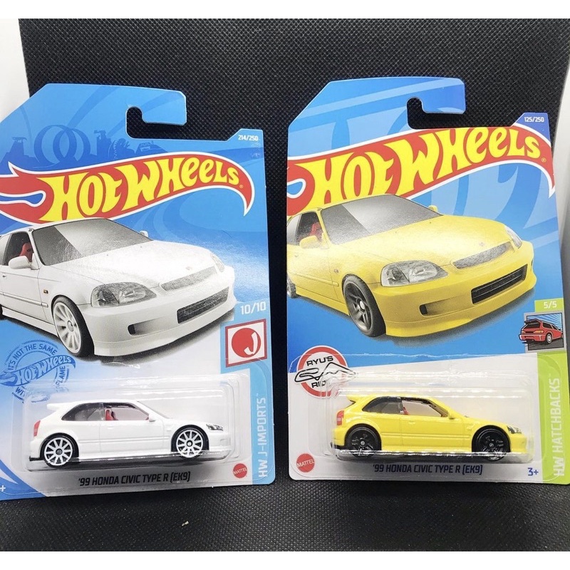 Jual Hot Wheels Honda Civic Type R EK9 White And Yellow Original Mattel