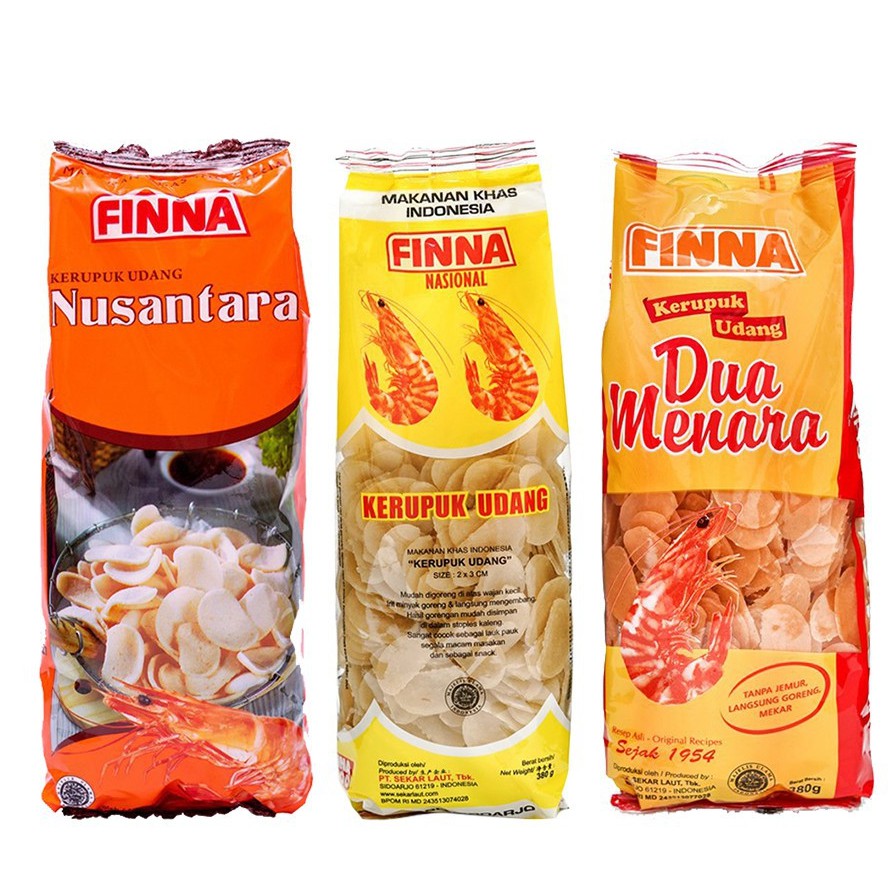 Jual Halal Finna Kerupuk Udang Ikan Bawang Salada Bawal Putih