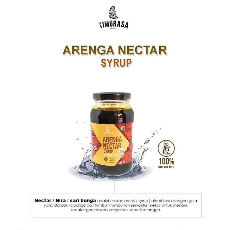 Jual Timurasa Nectar Arenga Syrup Sirup Gula Aren Shopee Indonesia