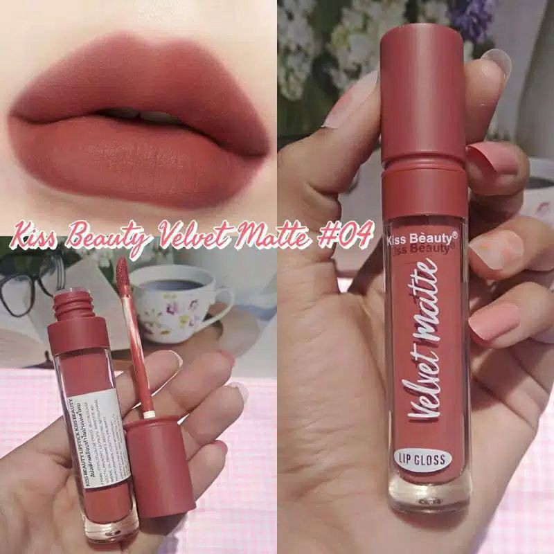 Jual Cod Bebas Pilih Lipcream Kiss Beauty Velvet Nude Shopee Indonesia