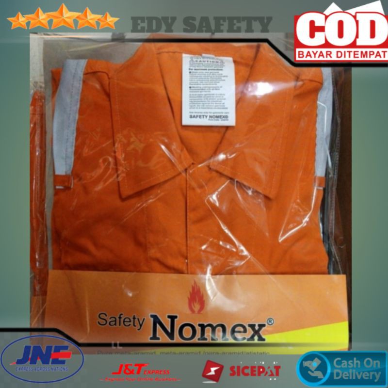 Jual Coverall Wearpack NOMEX IIIA Warna Orange Shopee Indonesia