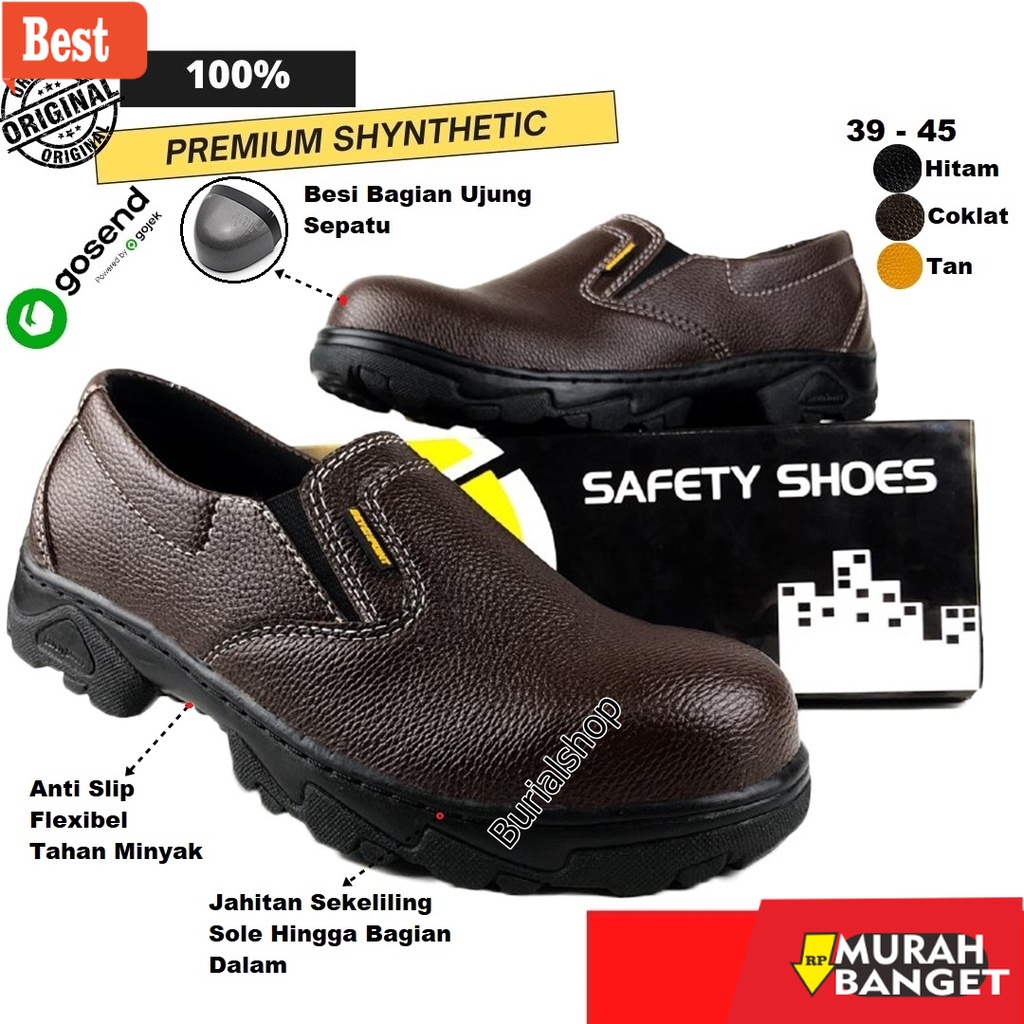 Jual Boot Kualitas Terbaik Sepatu Safety Slip On Original Sevenpoint