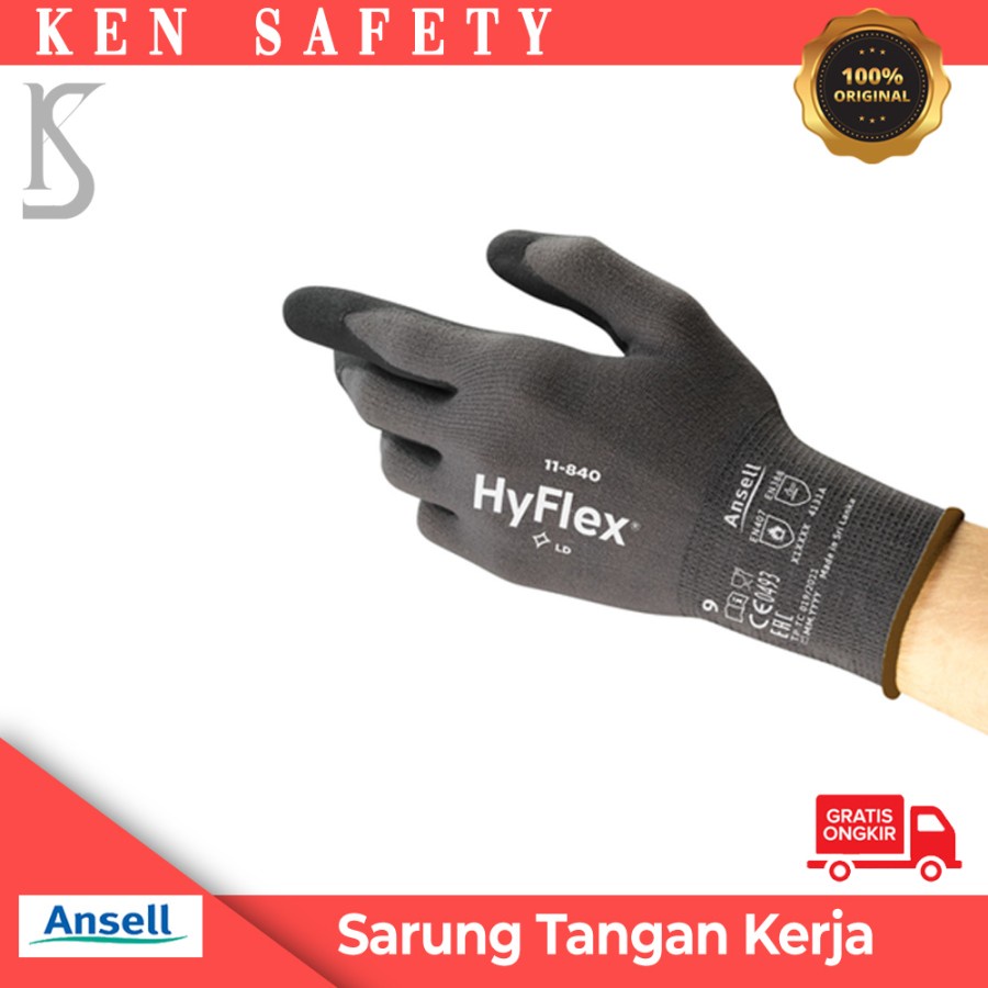 Jual Sarung Tangan Kerja Multifungsi Ansell Hyflex Original