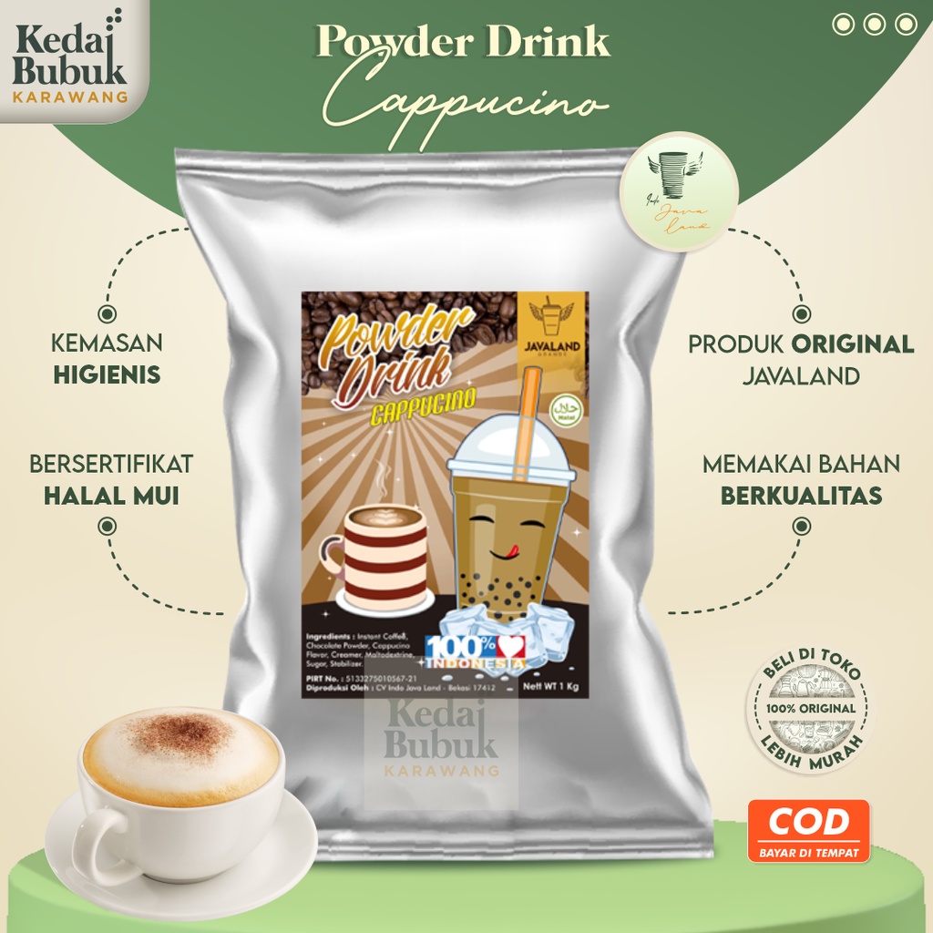 Jual Cappuccino Cappucino Capucino Bubuk Minuman Reguler Bubble Powder