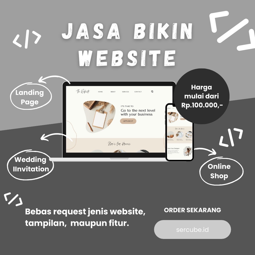 Jual Landing Page Website Order Jasa Buat Dan Design Website