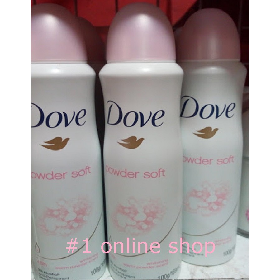 Jual Dove Powder Soft Antiperspirant Deodorant Spray 169 Ml Shopee