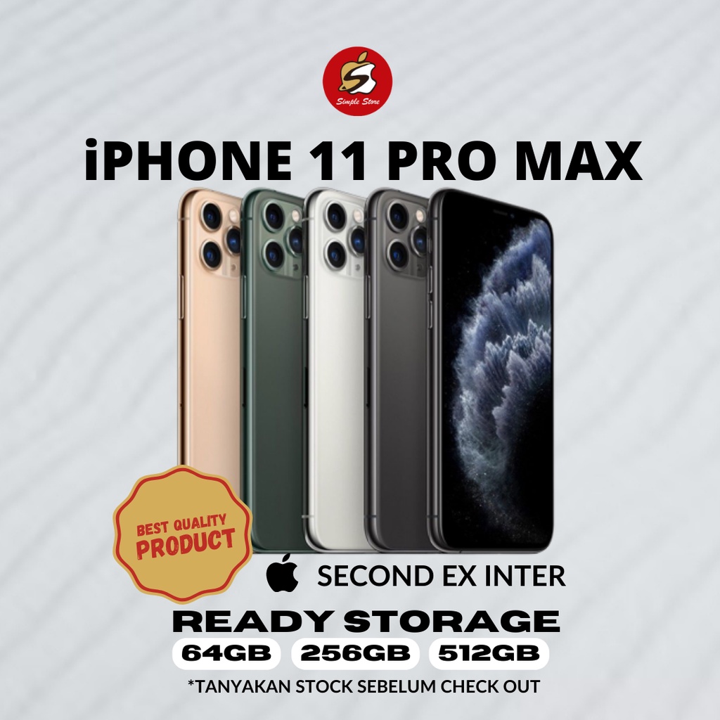 Jual IPHONE 11 PRO MAX 256GB SECOND LIKE NEW GARANSI INTERNATIONAL