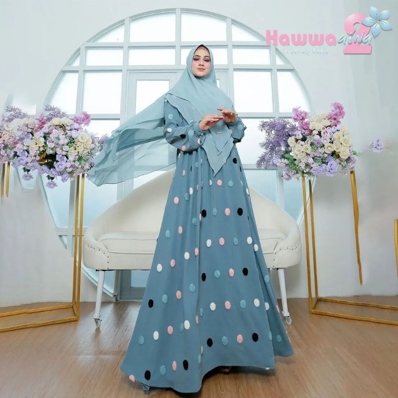 Jual Prmomo Adella Set Syari Original By Hawwaaiwa Shopee Indonesia