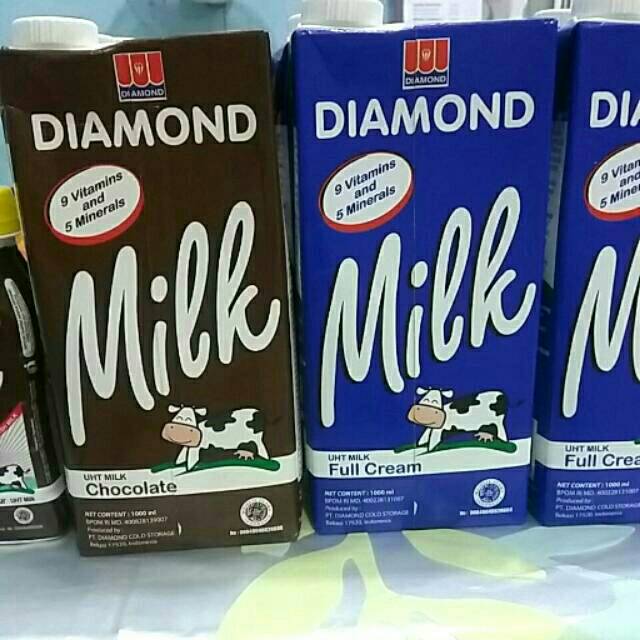 Jual Diamond Milk Uht Full Cream Coklat Chocolate Susu Sapi