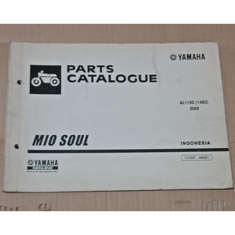 Jual Buku Part Katalog Parts Part Catalogue Yamaha Mio Soul Copy