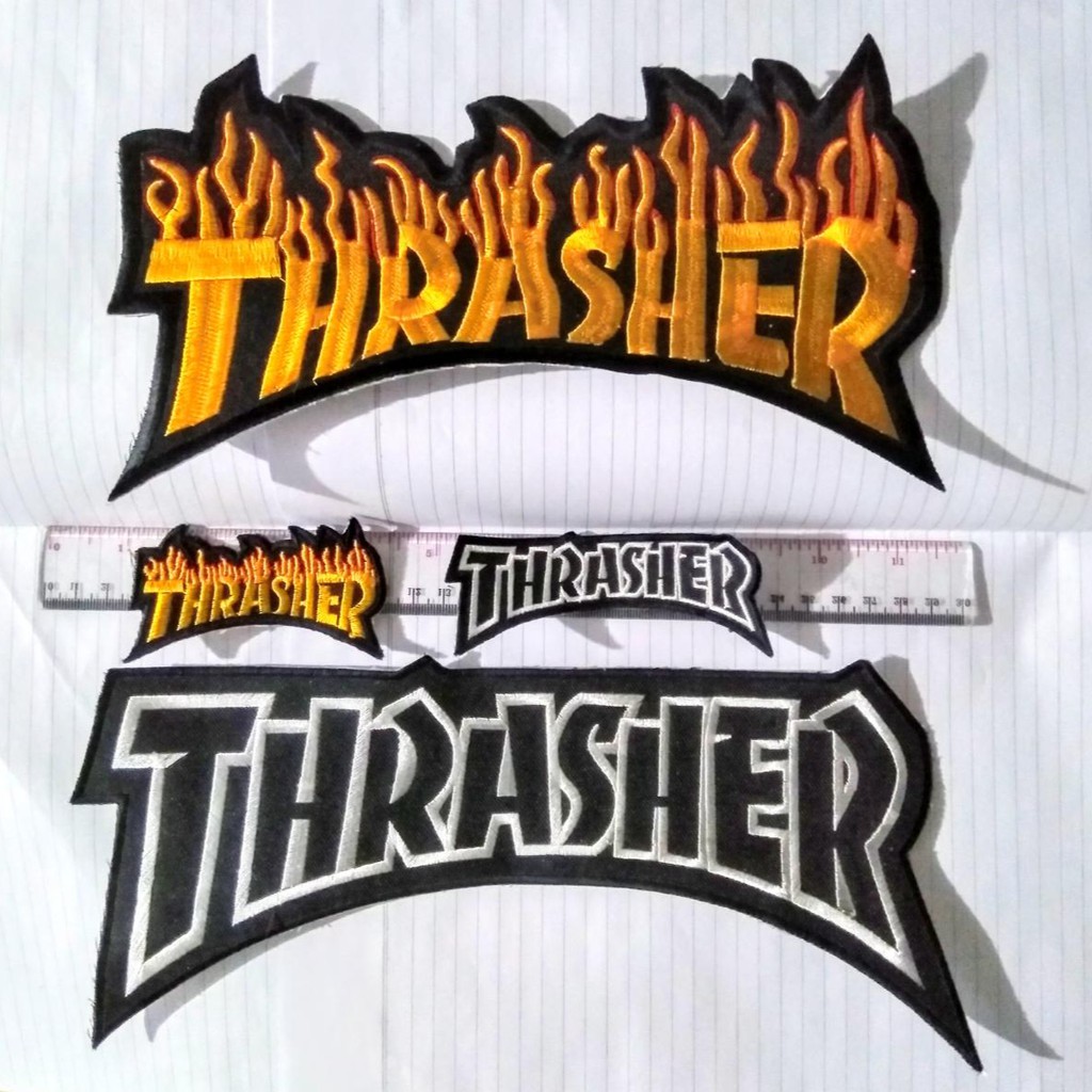 Jual Backpatch Punggung Patch Bordir Jumbo Thrasher Shopee Indonesia