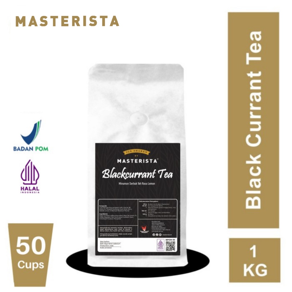 Jual Bubuk Minuman Masterista Blackcurrant Tea 1kg Bubuk Minuman Rasa