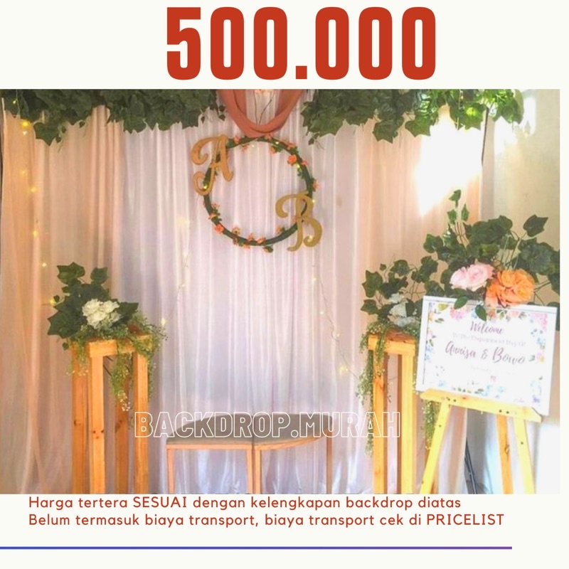 Jual Sewa Backdrop Lamaran Nikah Akad Khitanan Aqiqah Murah Jakarta