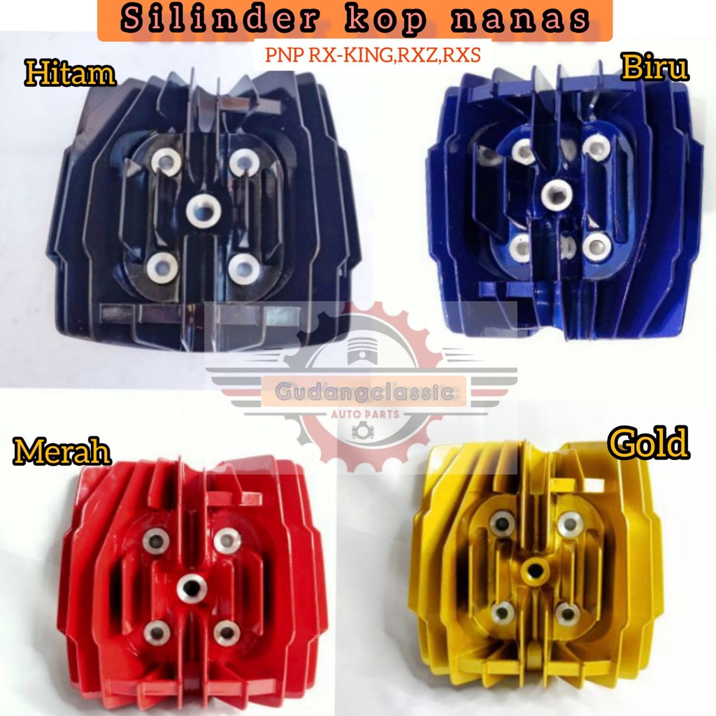 Jual Silinder Kop Nanas Head Belimbing Yz Pnp Rx King Hitam Shopee