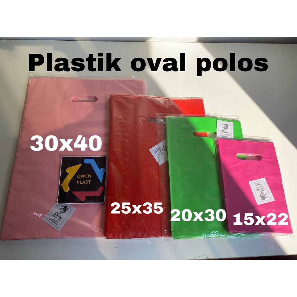 Jual Kantong Plastik Baju Hd Oval Warna Kantong Plastik Pond Oval X