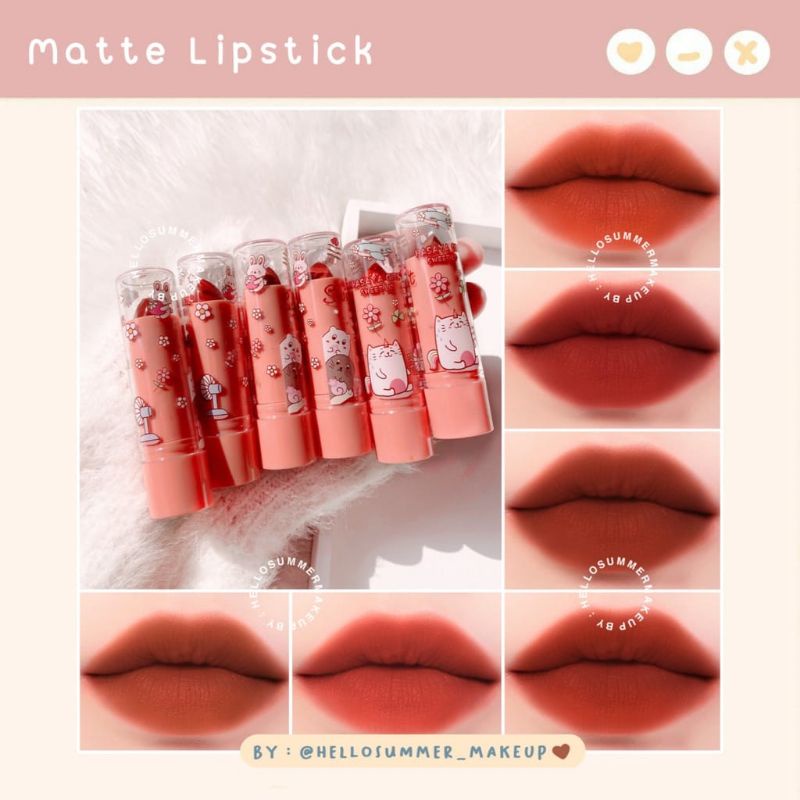 Jual HASAYA GIRL LIPSTIK VELVET SWEET PEACH Shopee Indonesia