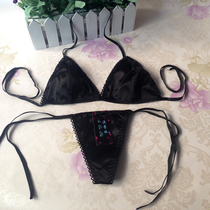 Jual COD Lingerie Set Bra Dan G String Wanita Sexy Tali Bikini B0510