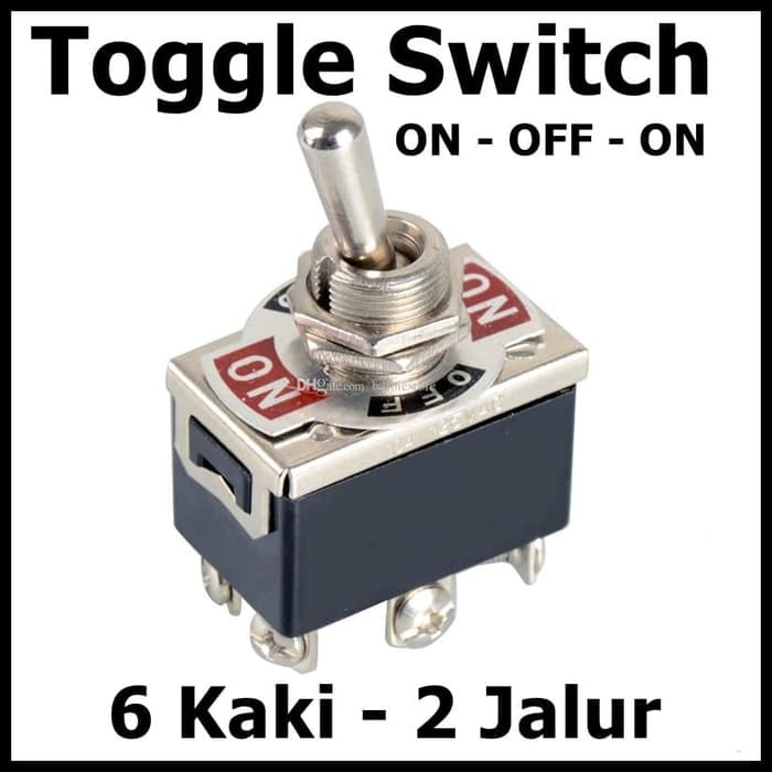 Jual Saklar Switch Toggle Power Kaki Jalur Way On Off On Ring Baut