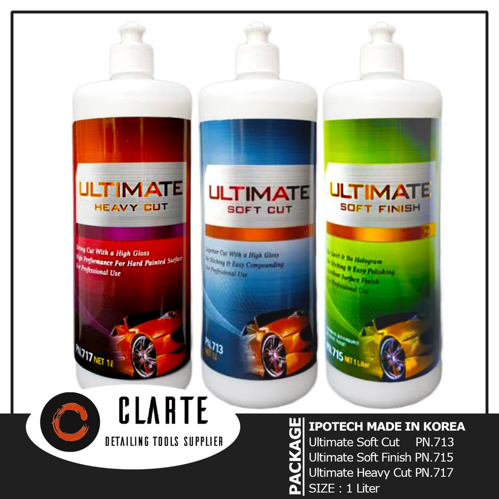 Jual PAKET 1 Liter COMPOUND IPOTECH ULTIMATE 3 Step Series Original