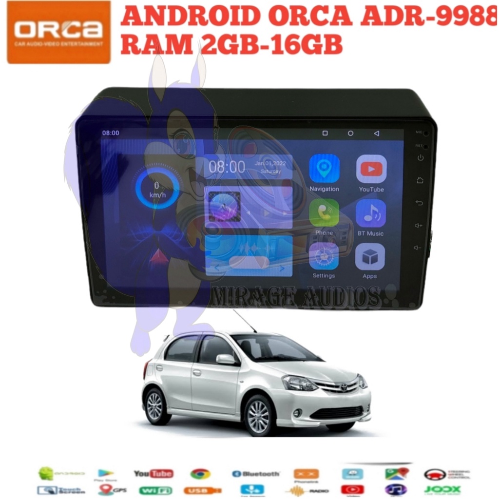 Jual Head Unit Android Orca Eco Series Toyota Etios 2011 Up 9 Inch Pnp