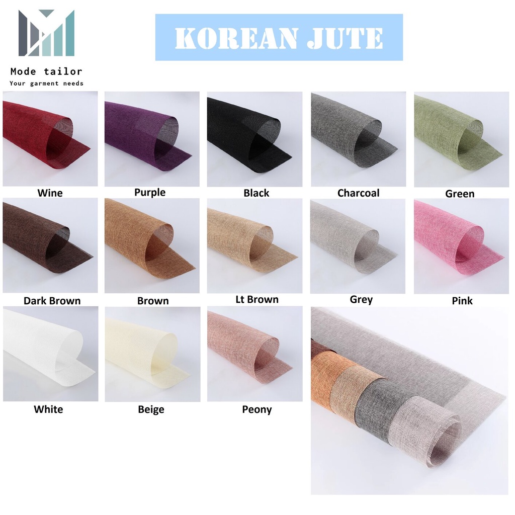 Jual Lembaran Goni Flower Wrapping Korean Jute Goni Jute