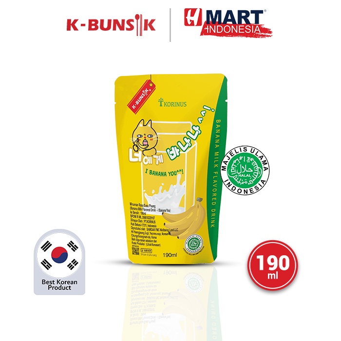 Jual K Bunsik Banana Milk Flavored Drinks Minuman Rasa Susu Pisang