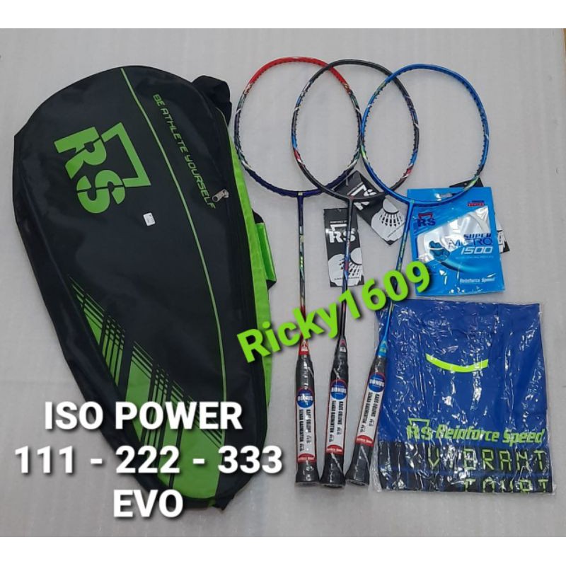 Jual Raket Badminton Rs Iso Power Evo Iso Power Evo Iso