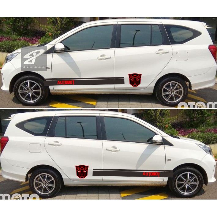 Jual Cutting Sticker Mobil Calya Agya Brio Sigra Avanza Xenia Stiker