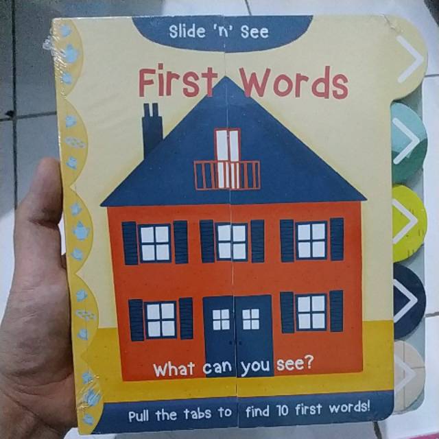 Jual BBW Book Slide N See First Words Push Pull Book Shopee Indonesia