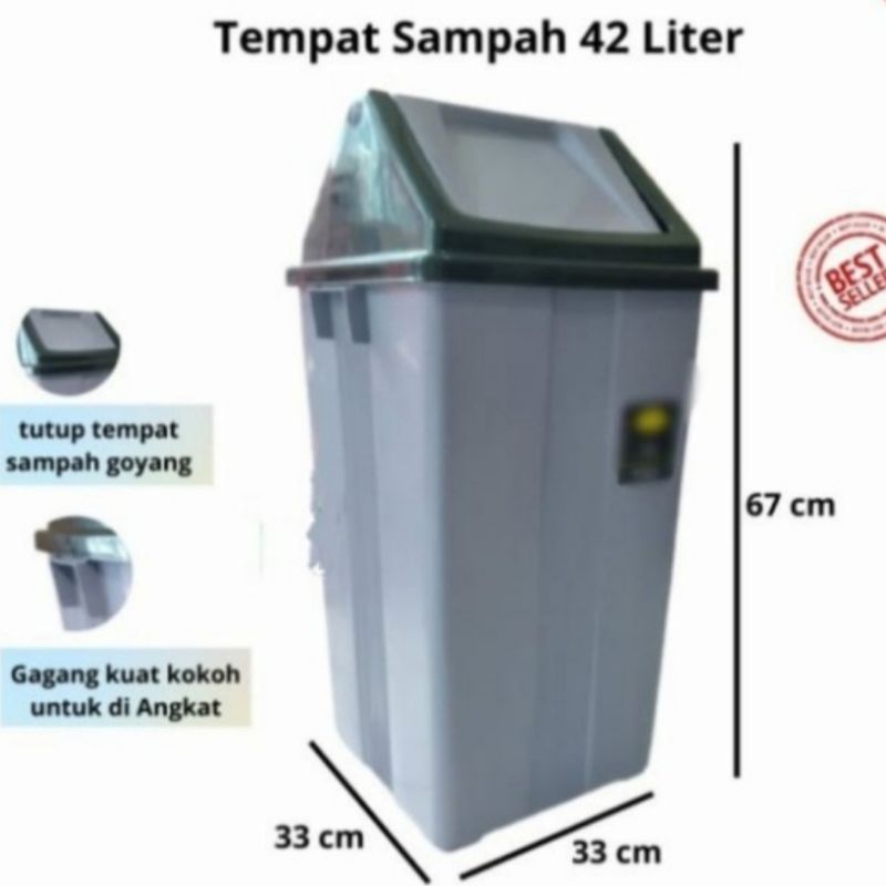 Jual Tempat Sampah Goyang Liter Tong Sampah Bahan Super Tebal