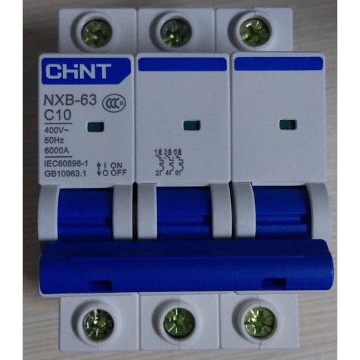 Jual Chint Mcb P Phase Ampere A A Ka Sni Nxb C Shopee